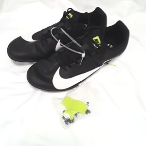 NIKE Zoom Racing Cleats Track Shoes Black sz 12